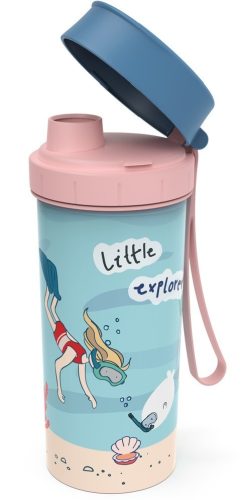 Rotho "Little explorer" műanyag ivóplack gyerekeknek 0,4 L - rózsaszín