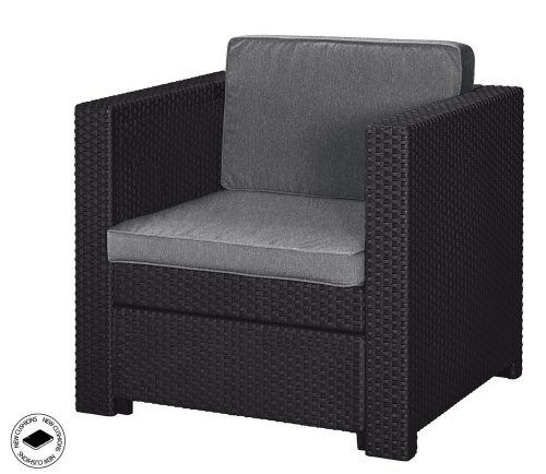 Keter Provence polyrattan kerti fotel - grafit