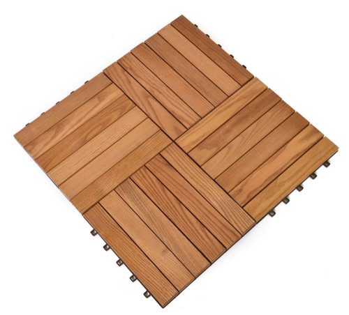 Rojaplast thermowood fa+műanyag padlóburkolat, 6 db/ csomag - barna