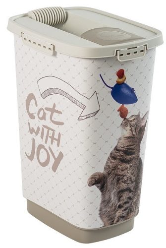 Rotho Cody "cat with joy" műanyag táptartó 25 L - állatmintás