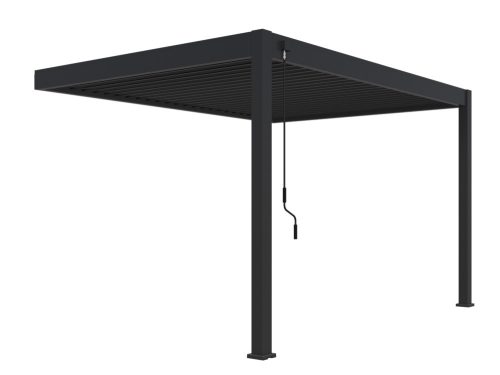 Rojaplast intro plus bioklimatikus pergola falhoz 4X3 M - szürke, RAL 7016 